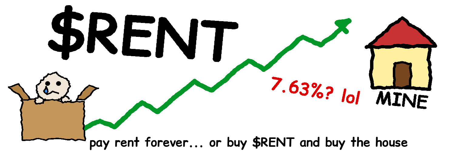 pay rent forever... or buy $RENT and buy the house
